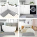 3 Stuks Badmat Set Zacht Voetenmat Absorberend Geheugenschuim Droog Snel Antislip Vloer Keuken Douche Kamer Deurmat Toilet Vloermat - Bivakshop