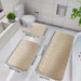 3 Stuks Badmat Set Zacht Voetenmat Absorberend Geheugenschuim Droog Snel Antislip Vloer Keuken Douche Kamer Deurmat Toilet Vloermat - Bivakshop
