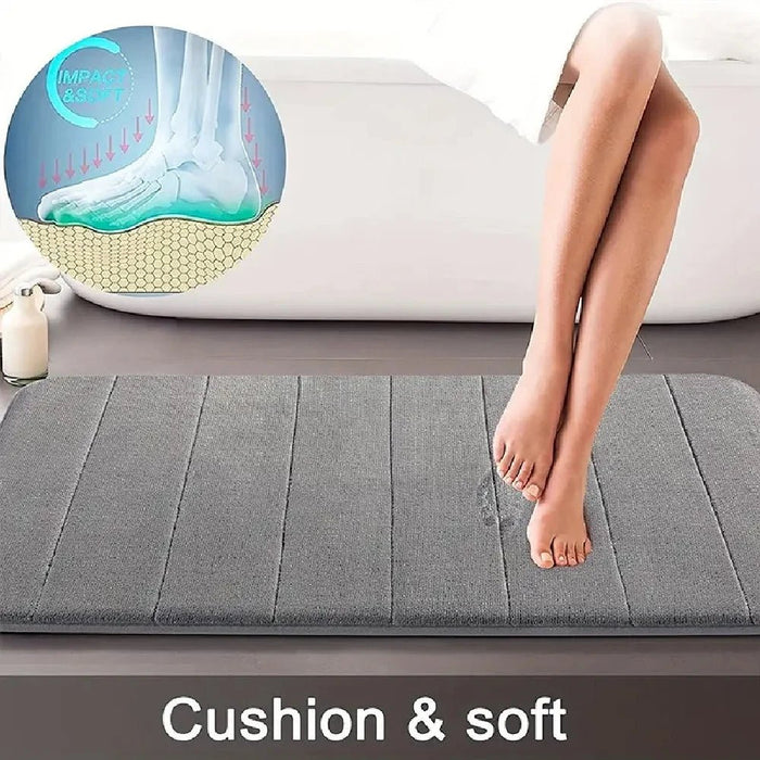 3 Stuks Badmat Set Zacht Voetenmat Absorberend Geheugenschuim Droog Snel Antislip Vloer Keuken Douche Kamer Deurmat Toilet Vloermat - Bivakshop