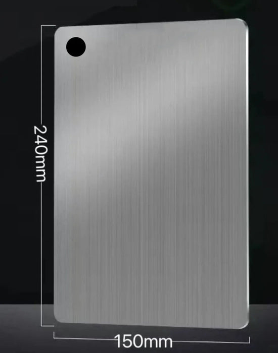 304 RVS Snijplank & Deegkneedplank – Antibacterieel & Schimmelbestendig – Beschikbaar in 5 Groottes - Bivakshop