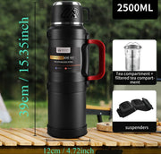 Premium RVS 316 thermosfles 24 uur warm koud