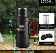Premium RVS 316 thermosfles 24 uur warm koud