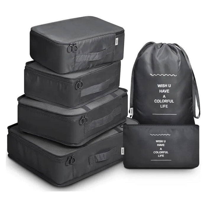 3/6/7 stuks reistas opbergzakken - Waterdicht & opvouwbaar - Koffer bagage organizer set - Bivakshop