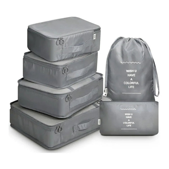 3/6/7 stuks reistas opbergzakken - Waterdicht & opvouwbaar - Koffer bagage organizer set - Bivakshop