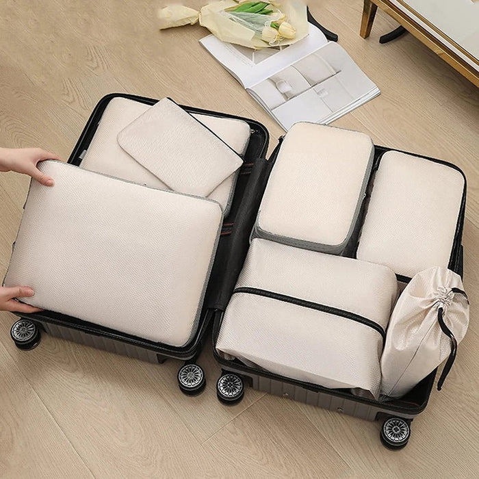 3/6/7 stuks reistas opbergzakken - Waterdicht & opvouwbaar - Koffer bagage organizer set - Bivakshop