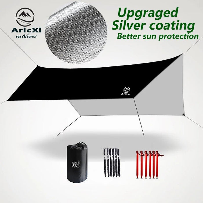 3.6x2.8m strand zonnescherm tarp tent - Ultralicht uv - bescherming - Buiten kamperen regenluifel - Bivakshop