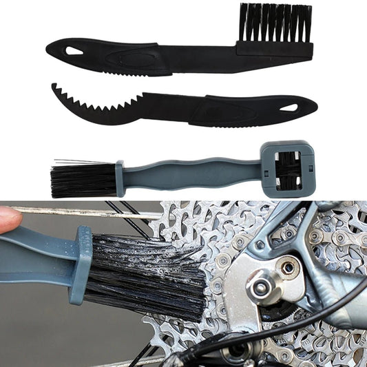 3pcs set ketting reiniger - Mtb mountainbike machine - Kunststof borstel scrubber - Bivakshop