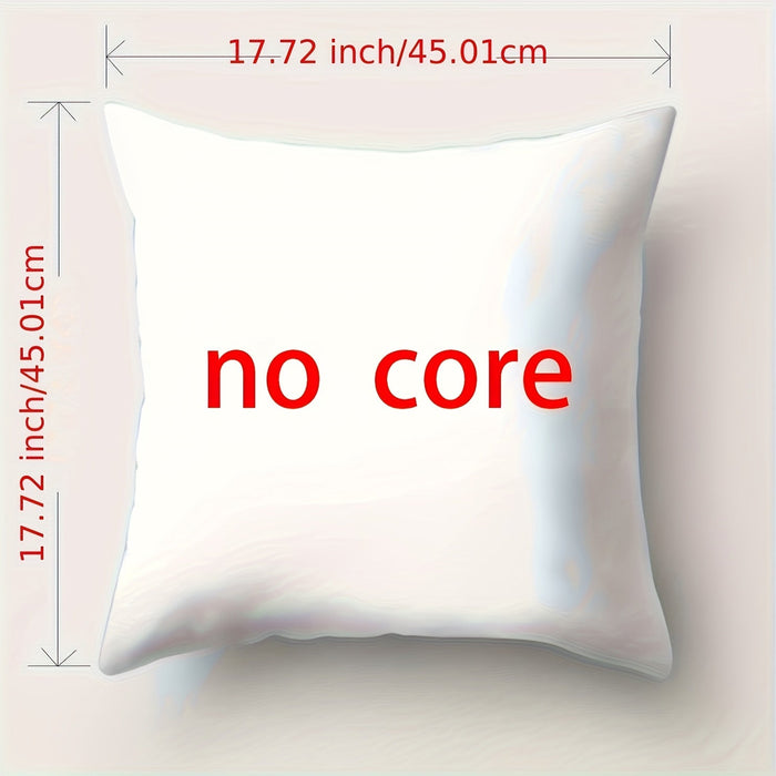 4 - Delige Kerst Kussensloop Set – Feestelijke Decoratie - 45x45 cm - Bivakshop