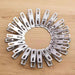 40 Stuks Roestvrijstalen Was Knijpers Metalen Waslijn Sterke Lente Handdoek Sok Wasknijpers Voedselafdichting Foto's Hanger Organizer - Bivakshop
