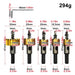 5 - delige HSS titanium gecoate gatenzaag set - Voor hout, aluminium en ijzer - 16 - 30 mm boorbits - Bivakshop