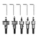 5 - delige HSS titanium gecoate gatenzaag set - Voor hout, aluminium en ijzer - 16 - 30 mm boorbits - Bivakshop