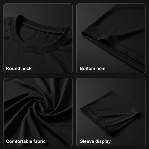 5 - delige Set Heren Sport T-shirts – Ultralicht, Sneldrogend en Ademend - Bivakshop