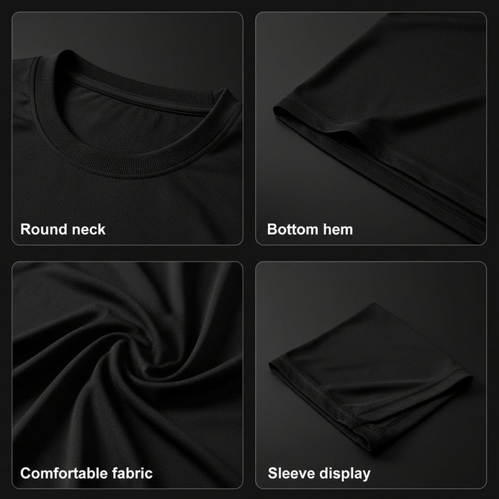 5 - delige Set Heren Sport T-shirts – Ultralicht, Sneldrogend en Ademend - Bivakshop