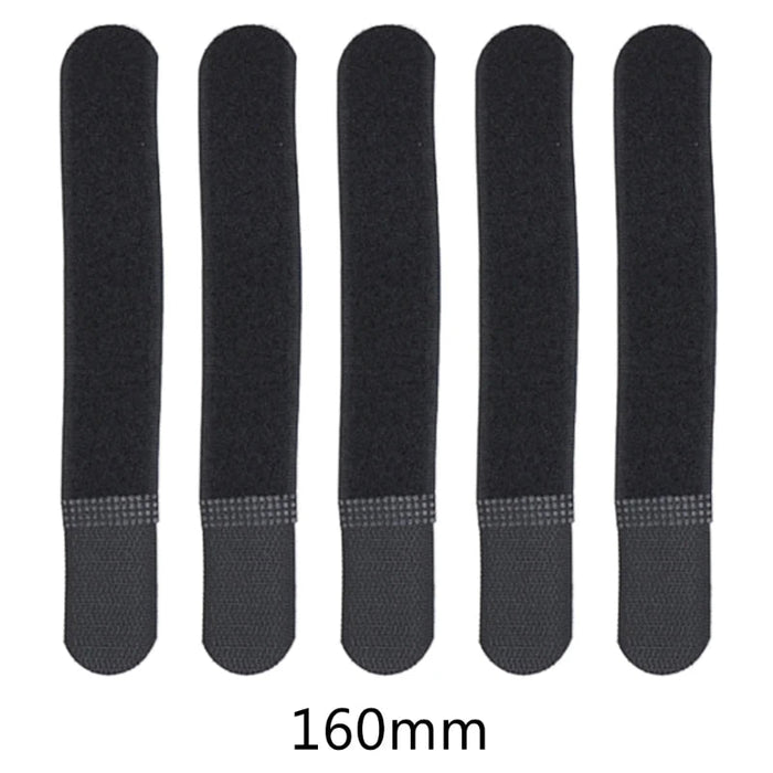 5 stuks tactical molle nylon straps – Herbruikbare kabelbinders met haak - en lus sluiting - Bivakshop