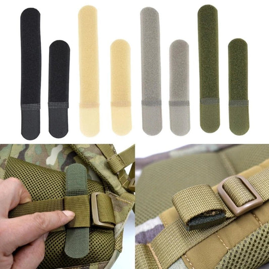 5 stuks tactical molle nylon straps – Herbruikbare kabelbinders met haak - en lus sluiting - Bivakshop
