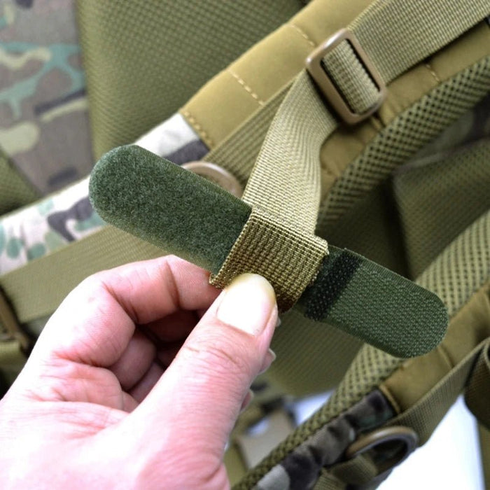 5 stuks tactical molle nylon straps – Herbruikbare kabelbinders met haak - en lus sluiting - Bivakshop