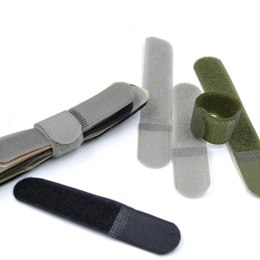 5 stuks tactical molle nylon straps – Herbruikbare kabelbinders met haak - en lus sluiting - Bivakshop