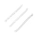 50 stuks roestvrijstalen verlengketting - 2 inch zilverkleurig - Voor sieraden maken en DIY - projecten - Bivakshop