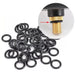 50x Rubber O - Ringen – Essential Rod Pod & Beetmelder Stoppers - Bivakshop