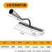 5/6/7/8 Teeth Carbon Steel Garden Hand Rake Farm Tool Weeding Scarifier Agricultural Nail Harrow Metal Harrow Garden WeedingTool - Bivakshop