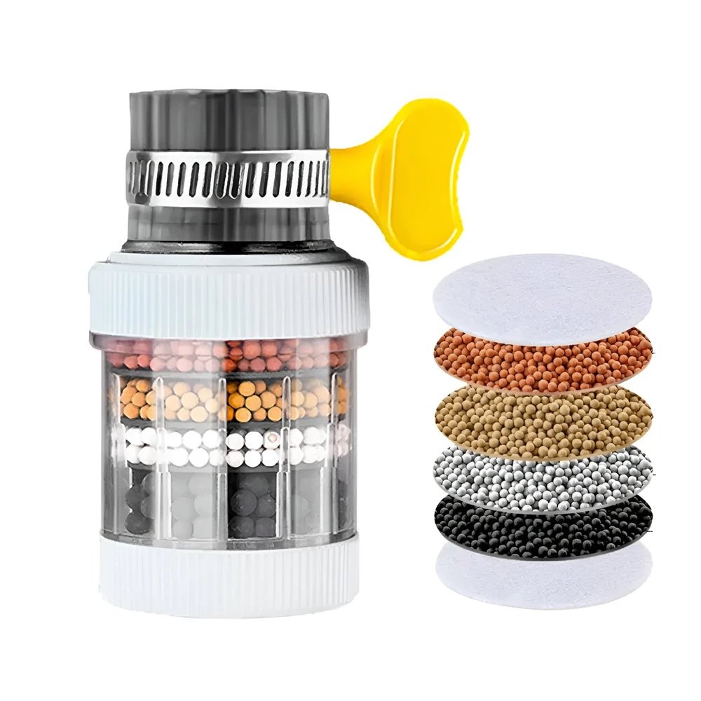 6 laags waterfilter - Kraan purifier - Keukenaccessoires voor schoon en veilig drinkwater - Bivakshop