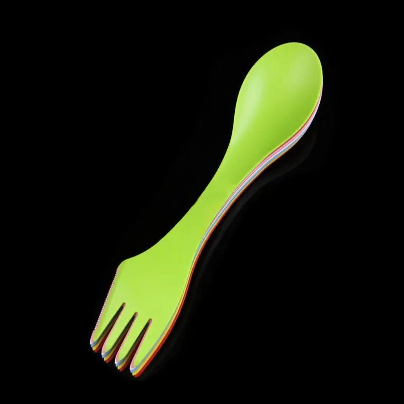 6x Spork combo camping hiking - Lichtgewicht praktisch - Bivakshop
