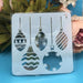 8 - delige set 13cm kerstsjablonen - DIY lagen voor schilderen en decoratie - Bivakshop