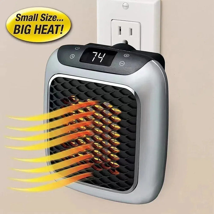 800W Mini Heater for Home Small Bathroom Heating Fans Wall Mounted PTC Ceramic Electric Heater With Remote Control - Bivakshop