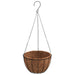 hangende plantenbakken staal kokos  met wandsteun 4 stuks