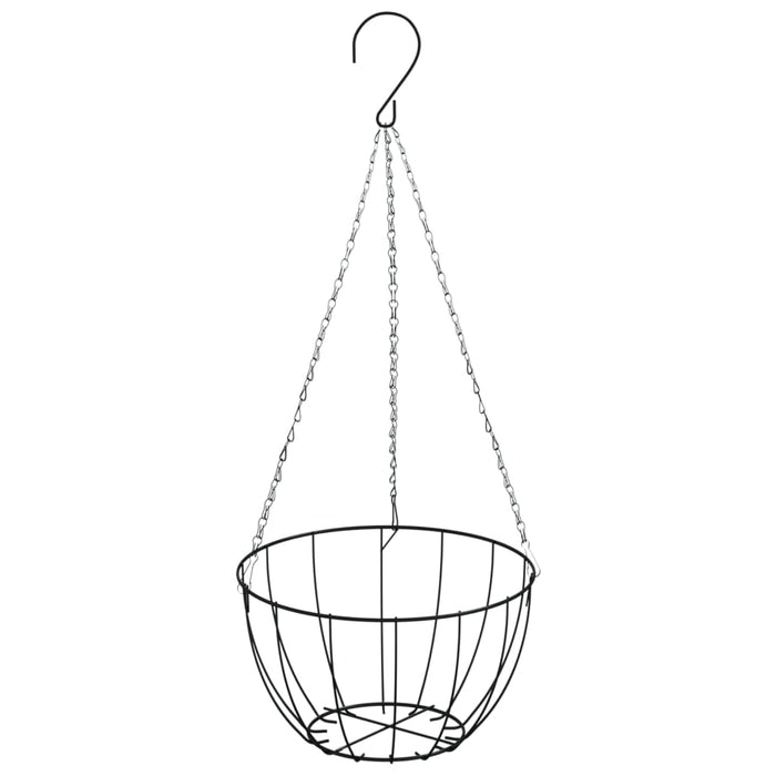 hangende plantenbakken staal kokos  met wandsteun 4 stuks