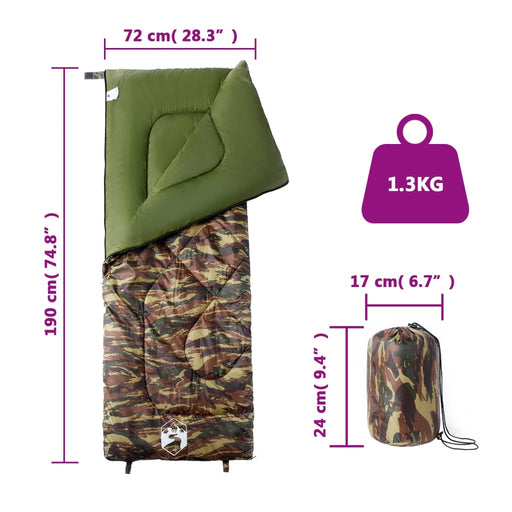 Slaapzak Standaard M 3 Seizoenen 190x72 cm 1.3 kg