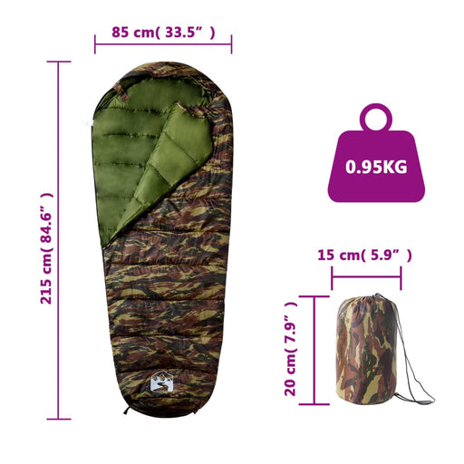 Slaapzak Mummie Voor Slaapzak Mummie Large 3 Seizoenen 215x85 cm 950 gr - 4 Kleuren