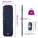 Kampeermatras 1-persoons Opblaasbaar 190 x 58 cm 550g