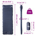 Kampeermatras Zelfopblazend 190 x 68 cm 10 cm Dik 1080g