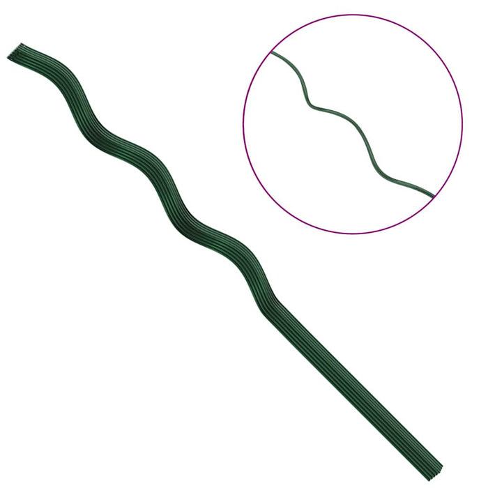 spiraal plantensteun staal 110 cm set