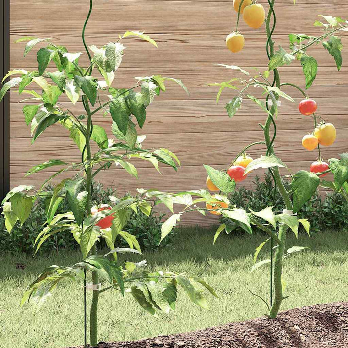 spiraal plantensteun staal 150 cm set