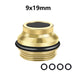 9x19mm Laser Training Bullet Bore Sight 2 in 1 Dual Purpose Pointer for Dry Fire Snap Caps for 9x18mm .223 223rem Caliber - Bivakshop