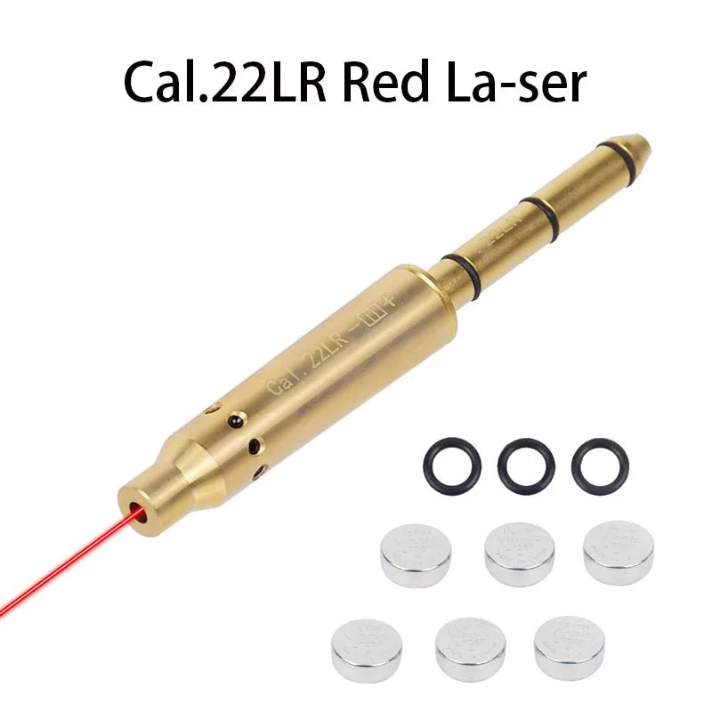 9x19mm Laser Training Bullet Bore Sight 2 in 1 Dual Purpose Pointer for Dry Fire Snap Caps for 9x18mm .223 223rem Caliber - Bivakshop