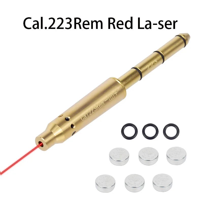 9x19mm Laser Training Bullet Bore Sight 2 in 1 Dual Purpose Pointer for Dry Fire Snap Caps for 9x18mm .223 223rem Caliber - Bivakshop