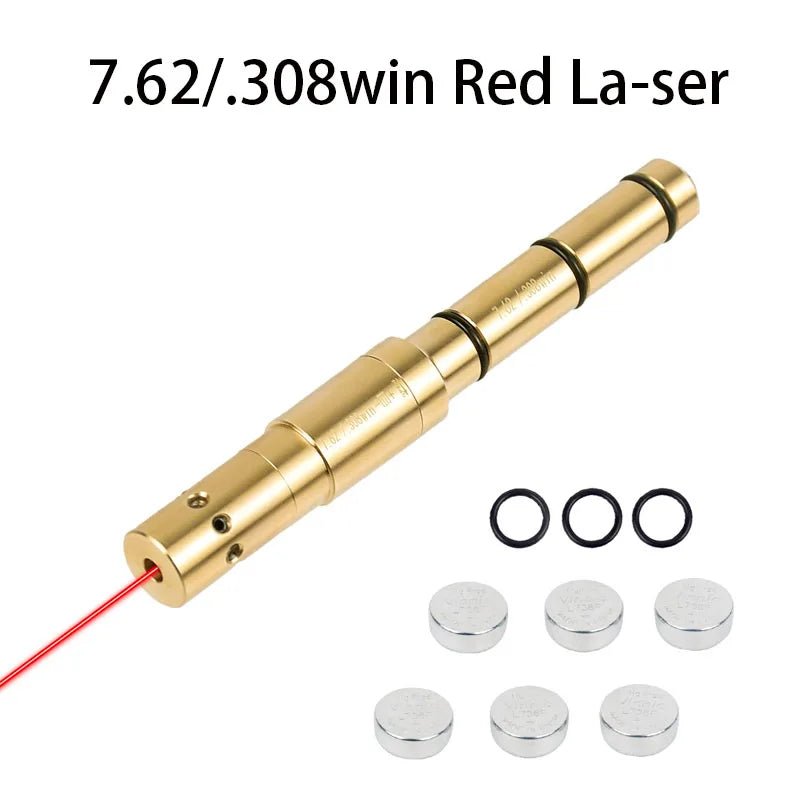 9x19mm Laser Training Bullet Bore Sight 2 in 1 Dual Purpose Pointer for Dry Fire Snap Caps for 9x18mm .223 223rem Caliber - Bivakshop