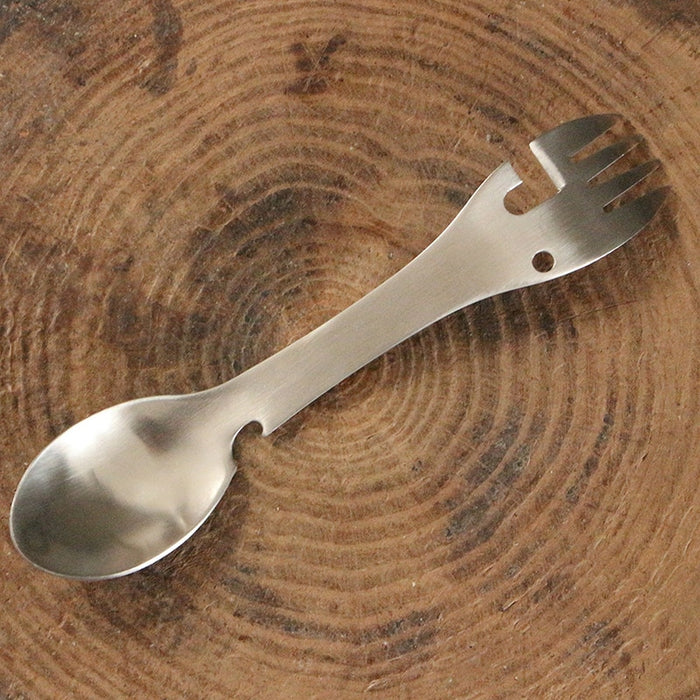 Outdoor survival tools 5-in-1 EDC kit - Fork, knife, spoon, bottle and can opener