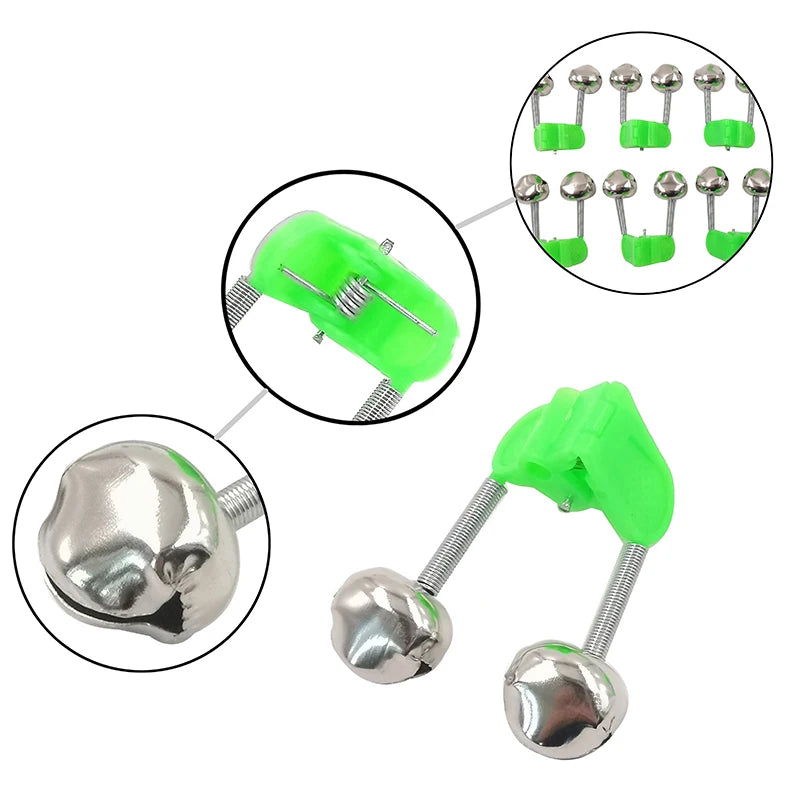 Outkit 5 stuks visbel en beetalarm - ABS kunststof - Voor hengels