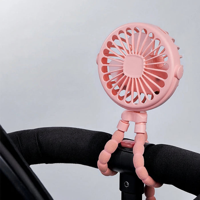 mini clip ventilator kinderwagen usb - bivakshop.nl