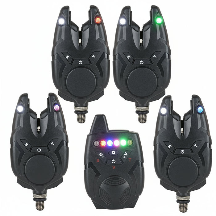 Draadloze Beetmelder Set 3+1 Waterdicht Karpervissen