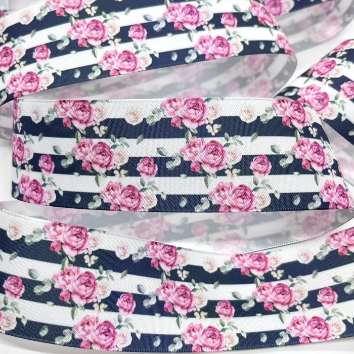 5Y 38mm Floral Satin Ribbon - High Quality for Handmade Gifts and Decorations