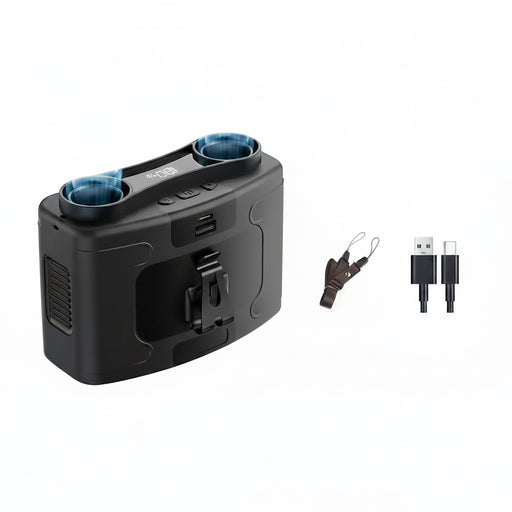 outdoor ventilator 20000mah handsfree - Bivakshop.nl