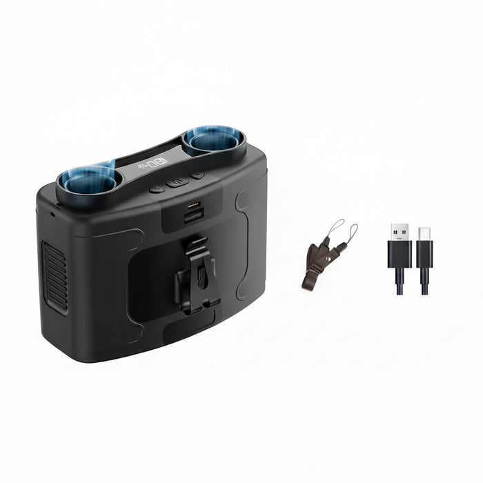 outdoor ventilator 20000mah handsfree - Bivakshop.nl