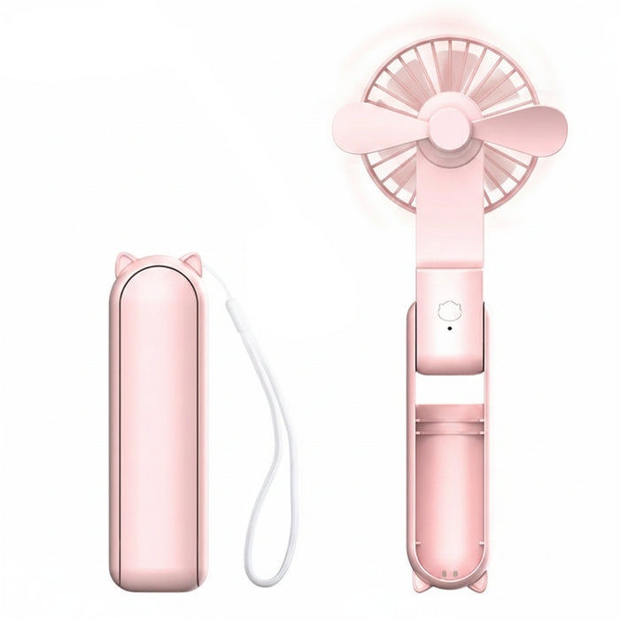 draagbare mini ventilator usb powerbank - Bivakshop.nl