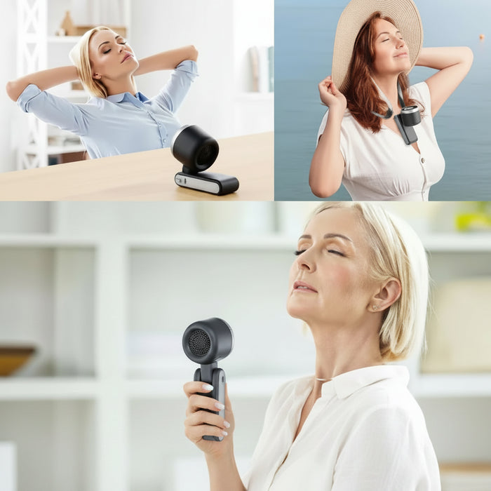 3 in 1 mini ventilator usb oplaadbaar - Bivakshop.nl
