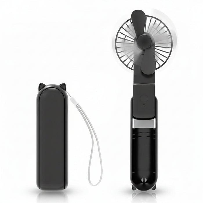 draagbare mini ventilator usb powerbank - Bivakshop.nl